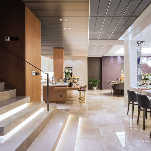 铝制吊顶 - SR-300A - Atena spa - 钢 / 条形 / 办公室