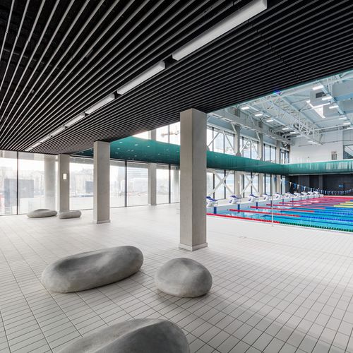带漆铝声障板 - V  - Atena spa - 悬挂式 / 长方形 / 装饰