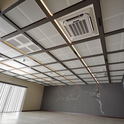 铝制吊顶 - ENIGMA SYNCRO | COFFERED - Atena spa - 钢 / 板式 / 室内