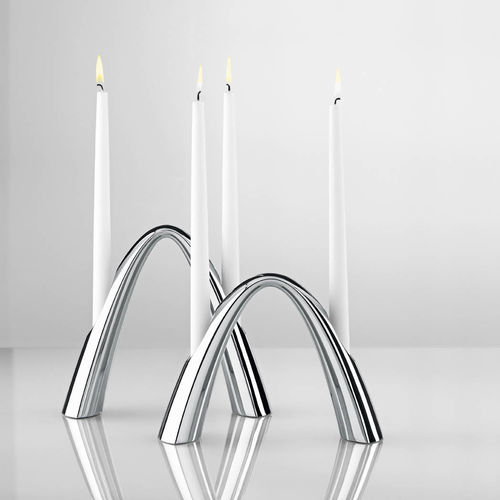 抛光不锈钢烛台 - TWILIGHT - STELTON