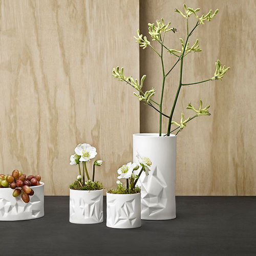 现代风格花瓶 - STELLA - STELTON - 瓷质 / 白色