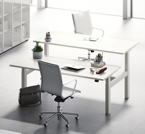 现代风格工作台 - FRAMEWORK LIFT-UP - Fantoni - 层压材料 / 长方形 / 组合式