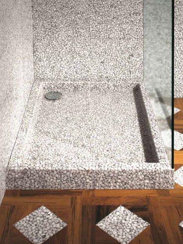 长方形淋浴底盆 - DOCCIA : RECTANGOLARE - Effepimarmi - 凸起式 / 复合材料