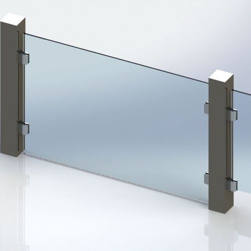 不锈钢玻璃夹 - 49 series - Colcom - 用于护栏 / 用于室内
