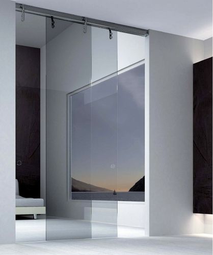 门推拉门系统 - MINIMAL 2-WAYS V-6200 - METALGLAS - 玻璃门