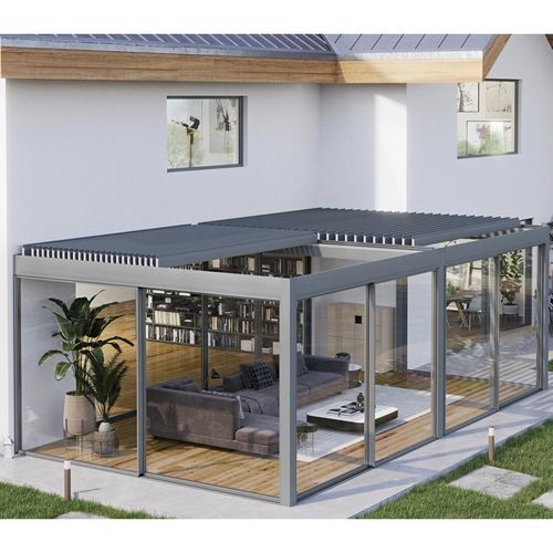 生物气候建筑凉棚架 - OSKURA UNICA - Sunroom S.p.A. - 独立 / 挤压铝材 / 活动板条