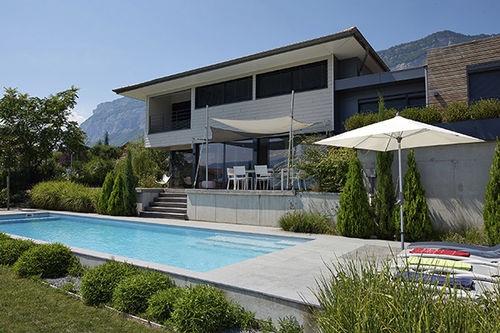 户外游泳池 - GRENOBLE - PISCINES CARRE BLEU - 酒店 / 半地下 / 混凝土