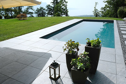 户外游泳池 - PISCINE PAYSAGEE SUISSE - PISCINES CARRE BLEU - 地下 / 矿石