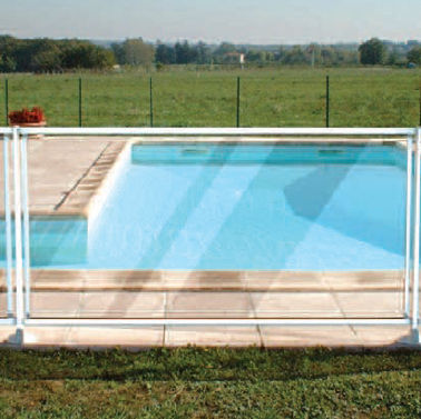 安全护栏 - PISCINES CARRE BLEU - 固定式 / 玻璃 / 泳池