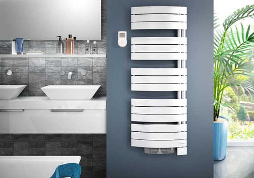 电热毛巾架散热器 - VENISE VENTILO TRIPLE CONFORT SYSTÈME - SAUTER - 现代风格 / 金属 / 壁挂