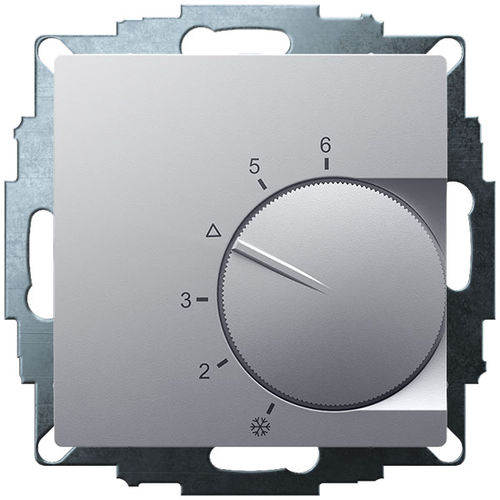 机械温度调节器 - UTE 1001-ALU-55 - Eberle Controls - 手动 / 室温 / 暗装