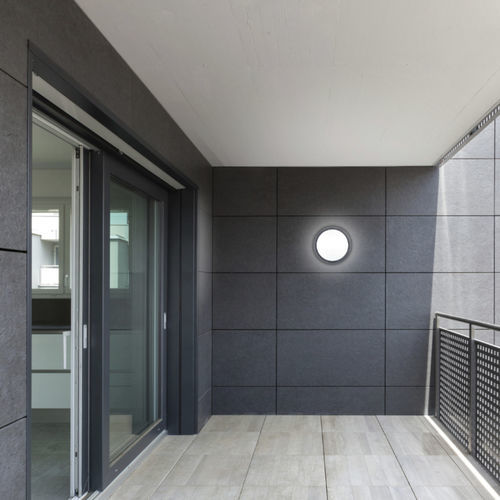 现代风格壁灯 - LUNETTE - Goccia Illuminazione - 户外 / 聚碳酸酯 / 铝铸铁