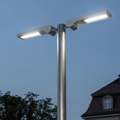 照明旗杆 - CYLINDRICAL  - LECCOR Leuchten GmbH - 不锈钢 / 玻璃