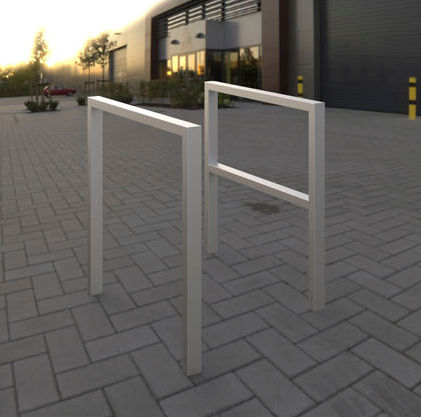 落地式自行车架 - QUADRATONE R60X40 - LECCOR Leuchten GmbH - 立式 / 公共空间 / 不锈钢