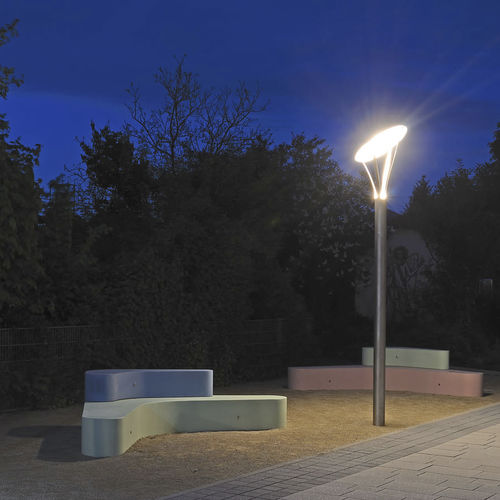 市政路灯 - CIRCOLO TYPE 030/510 INCLINED - LECCOR Leuchten GmbH - 花园 / 现代风格 / 不锈钢