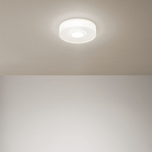 现代风格顶灯 - ONE TO ONE_S - LINEA LIGHT GROUP - 圆形 / 铝制 / 有机玻璃