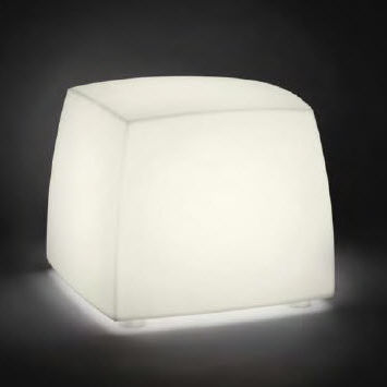现代风格坐墩 - LITE CUBE - Carpyen, - 聚乙烯 / 发光 / 户外