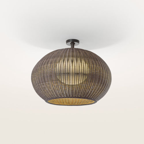 现代风格顶灯 - GAROTA PF/02  - BOVER Barcelona - 圆形 / 聚乙烯 / 合成藤