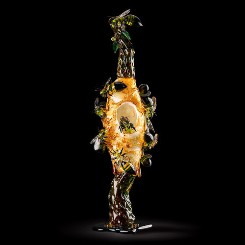 穆拉诺玻璃雕塑 - 6087/1/COL - Arte di Murano - 意大利制造 / 定制 / 落地式