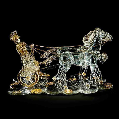 金质雕塑 - 6017/1/COR - Arte di Murano - 穆拉诺玻璃 / 吹制玻璃 / 手工
