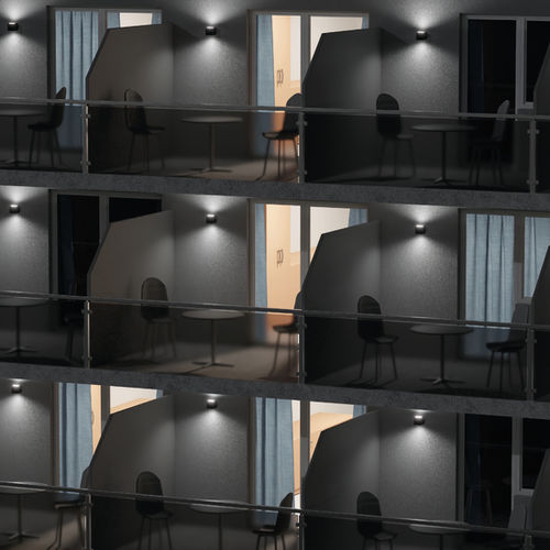 现代风格壁灯 - CUBIC Q - PXF LIGHTING - 户外 / 铝制 / 蛋白石