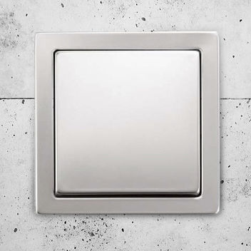 摇摆开关 - pure  - ABB Home and Building Automation - 暗装 / 不锈钢 / 现代风格