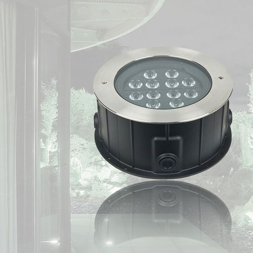 地面嵌入式射灯 - PORTO GROUND 12 - Artecta / Highlite Int. - LED RGB / 圆形 / IP67