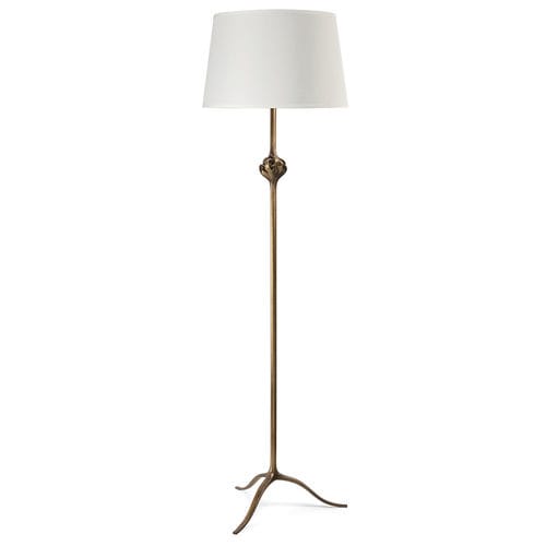 落地灯 - ÉCLAIRAGE - Christopher Guy - 黄铜 / 丝绸 / 传统风格