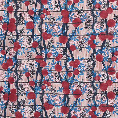 窗帘面料 - GERT VOORJANS FOR JIM THOMPSON : GARDEN PARTY - JIM THOMPSON - 花朵图案 / 亚麻 / 印花