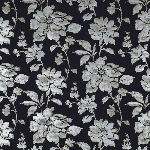 室内装饰面料 - CARAVANS : MAGNOLIA - JIM THOMPSON - 用于窗帘 / 花朵图案 / 亚麻