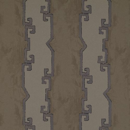现代风格墙纸 - PAGODA AND PALMS : SHANGHAI STRIPE - JIM THOMPSON - 图案 / 仿布 / 灰色