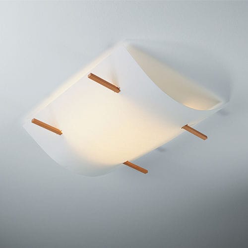 现代风格顶灯 - FOLIO - DOMUS Licht zum Wohnen - 长方形 / 木质 / 手工