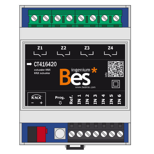 KNX开关驱动器 - 6E4S-16A-K - Ingenium - BES KNX - DIN导轨 / 商用 / 室内