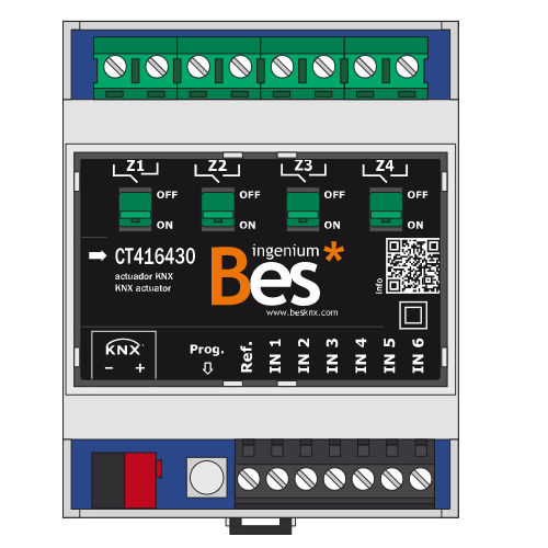 KNX风门致动器 - 6E4S-30A-K - Ingenium - BES KNX - 家用 / 商用 / DIN导轨