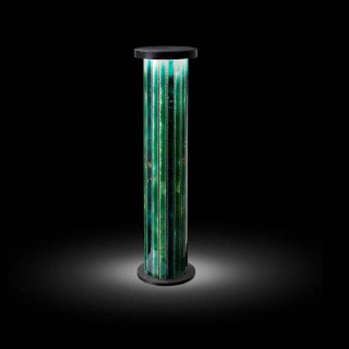 花园灯柱 - GEMINI CANALETTO VERDE - Engi Lighting - 现代风格 / 穆拉诺玻璃 / 不锈钢