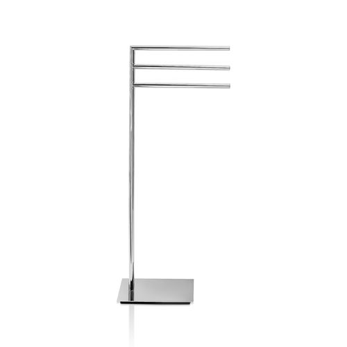3杆式毛巾架 - STRAIGHT 3 - Decor Walther Einrichtungs GmbH - 落地 / 镀铬黄铜