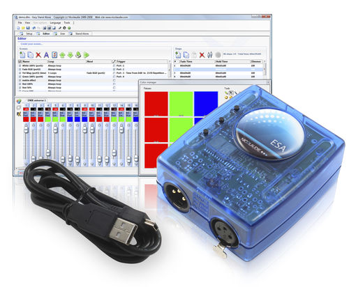 USB 转 DMX 自主记忆接口 - SLESA-U8 - Nicolaudie Europe