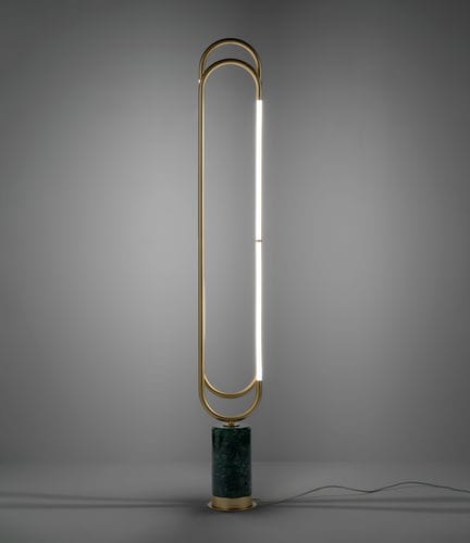 落地灯 - COLLIER 697/2P - iDL - 金属 / 大理石 / 现代风格