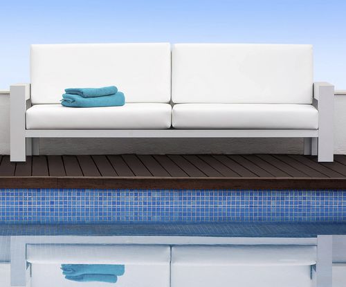 现代风格沙发 - LAGUNA BLUE 3 - Tadel Grup - 花园 / 布料 / 白色