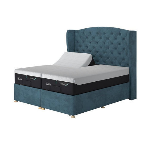 特大号床 - Suffolk Adjustable Disc Divan - TEMPUR - 单人 / 传统风格 / 布艺