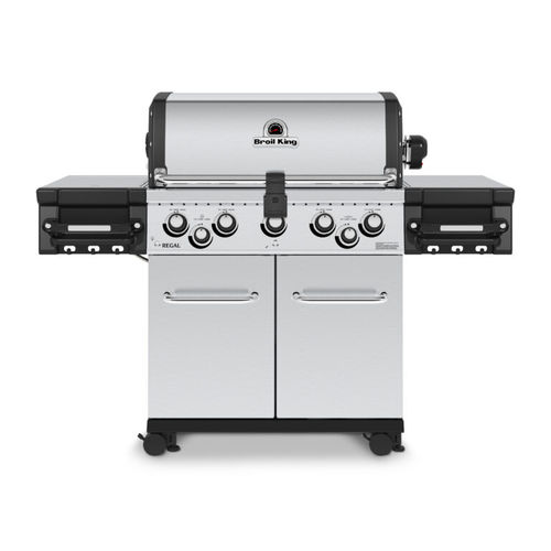 燃气烧烤架 - REGAL™ S 590 PRO - Broil King - 带滑轮 / 不锈钢 / 带收纳