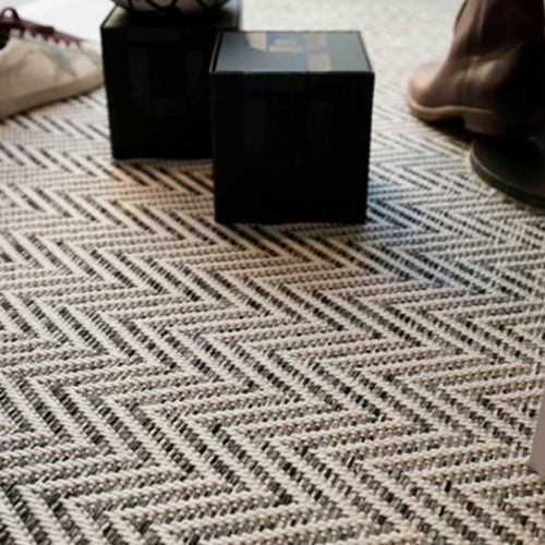 编织满铺地毯 - SUMMER  - BESANA MOQUETTE - 聚丙烯 / 几何图案 / 灰色