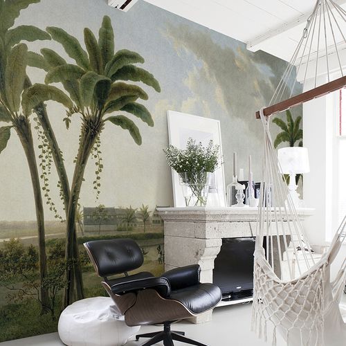 传统风格墙纸 - MURALES 8001 COFFEE PLANTATION - BIANCHI LECCO SRL - 无纺布 / 自然图案 / 仿布