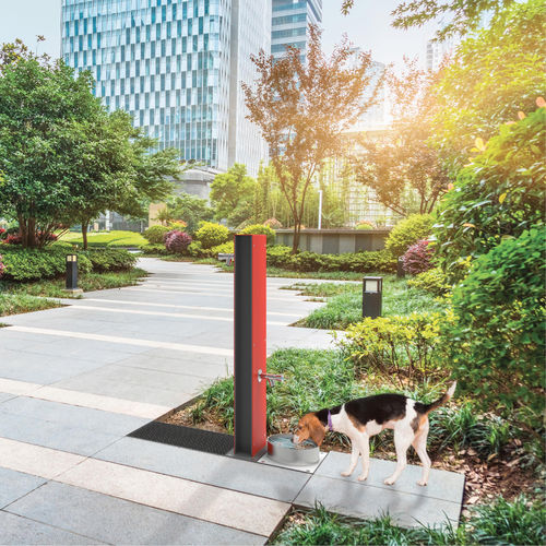 犬用喷泉式饮水机 - FONTIS DOG  - CITY DESIGN - 户外 / 不锈钢 / 电镀钢