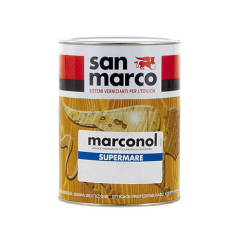 防护亮光漆 - MARCONOL SUPERMARE - San Marco - 用于堵塞 / 烷基树脂基底 / 木材