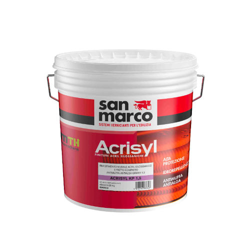 光滑涂料 - ACRISYL KP 1.5 - San Marco - 用于堵塞 / 室外 / 墙面