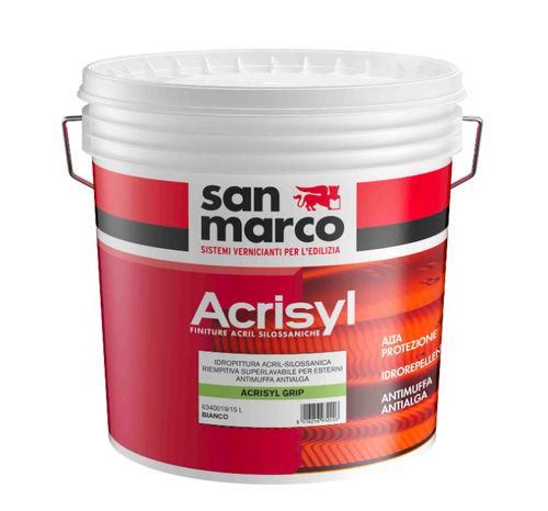 除湿涂料 - ACRISYL GRIP - San Marco - 用于室外 / 住宅 / 墙面