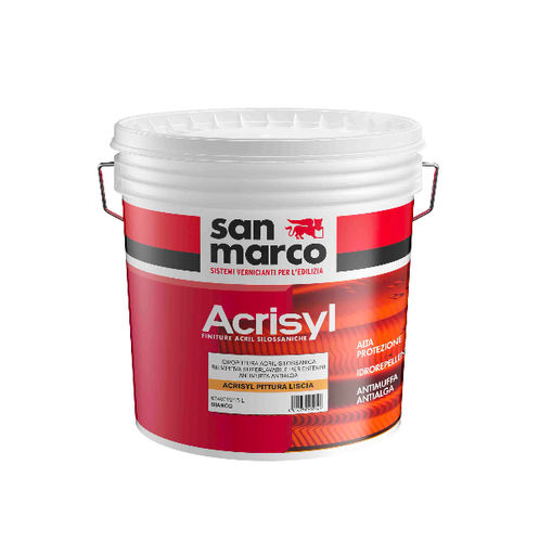防水处理油漆 - ACRISYL PITTURA LISCIA - San Marco - 绝缘 / 户外 / 墙面