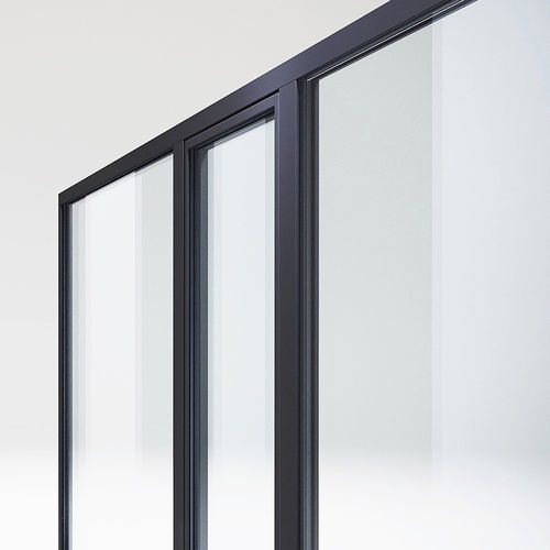 玻璃门框 - DQG 76 AVENIR LINE - DIQUIGIOVANNI - 电镀钢 / 安全 / 隔热