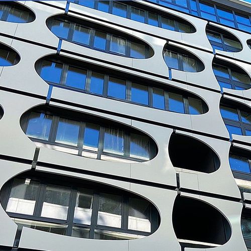 通风外墙立面 - ARIACOVERING ® - ALIVA - 面板 / 铝制 / 金属板